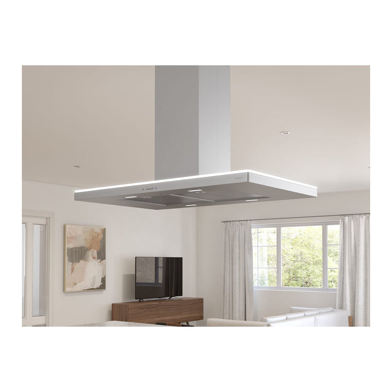 600 CFM 36 Inch Wide Island Range Hood with ACT Technology and LED Lighting from Luce Series - image 5