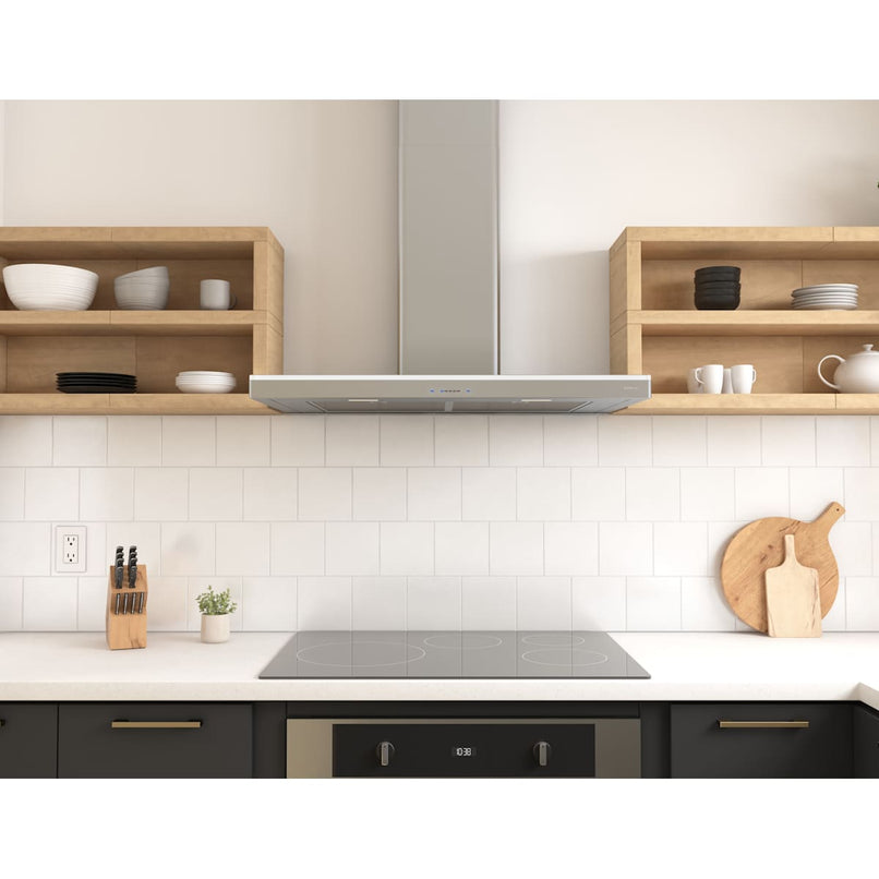 Luce Wall 290 - 600 CFM 30 Inch Wide Wall Mounted Range Hood with LED Accent Lighting - image 8