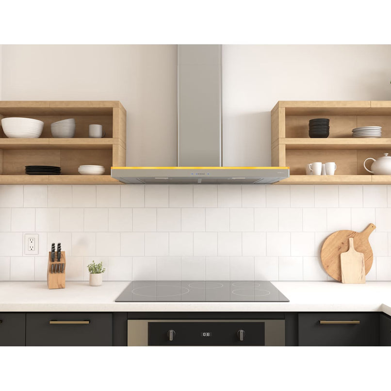 Luce Wall 290 - 600 CFM 36 Inch Wide Wall Mounted Range Hood with LED Accent Lighting - image 6