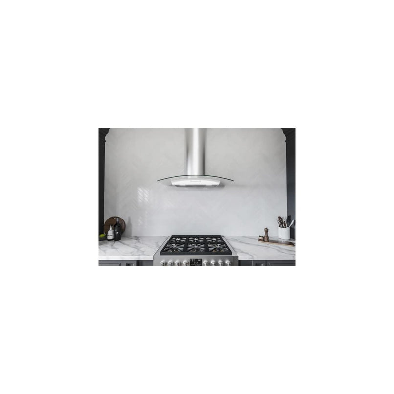 Milano 200 - 700 CFM 36 Inch Wide Wall Mounted Range Hood with LumiLight LED Lighting - image 4