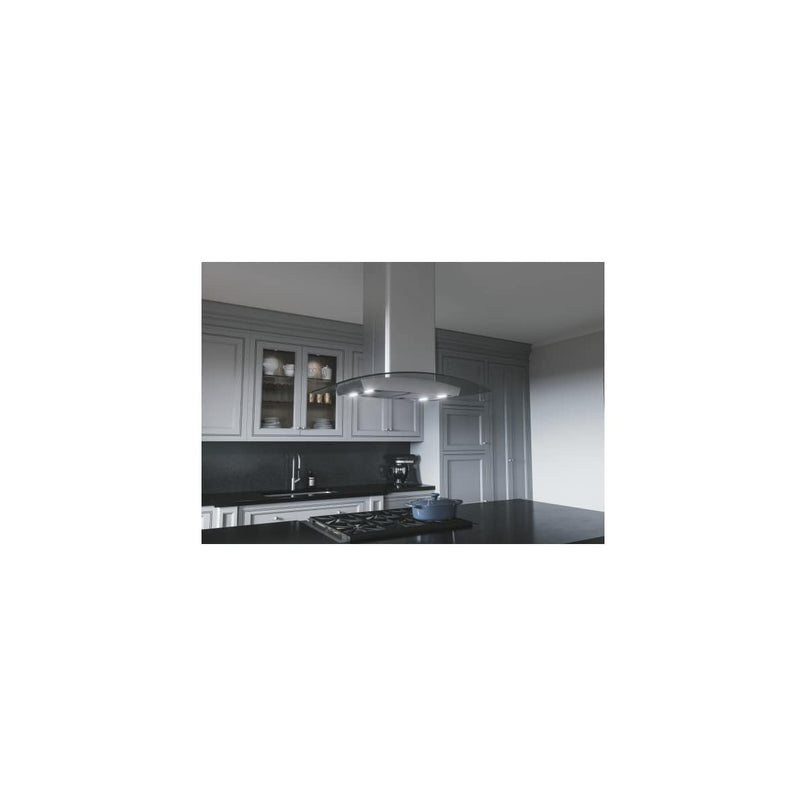 Milano 200 - 700 CFM 42 Inch Wide Island Range Hood with LumiLight LED Lighting - image 9