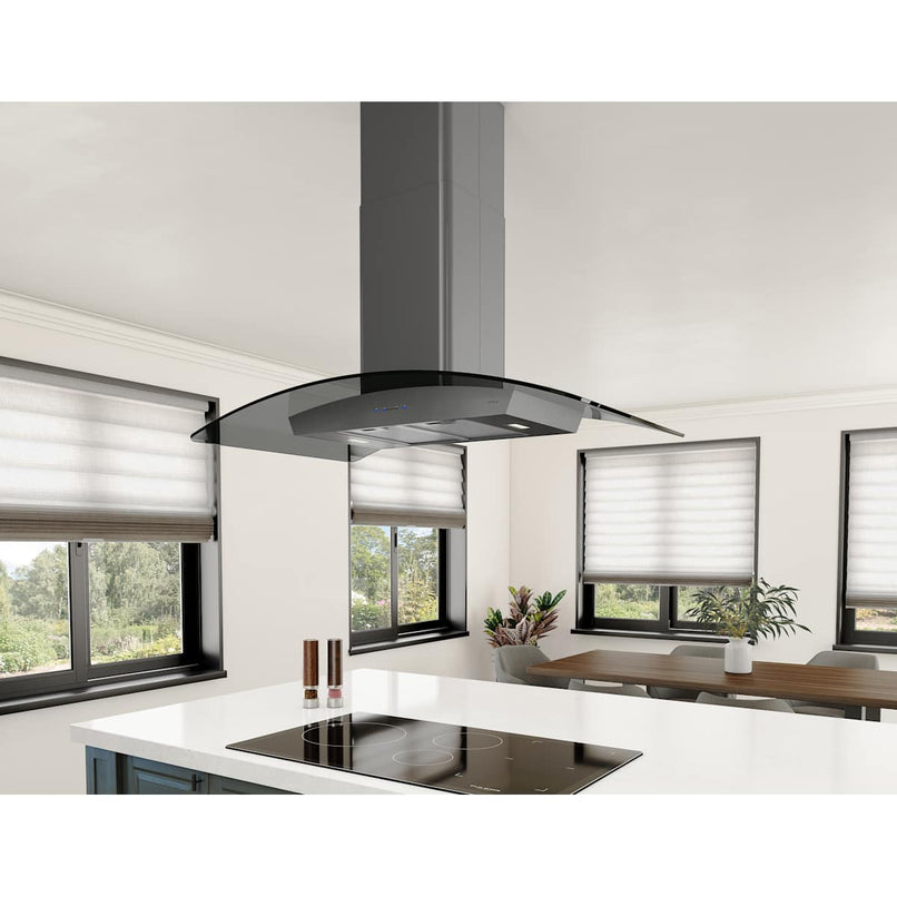 Ravenna Island 290 - 600 CFM 42 Inch Wide Island Range Hood with Airflow Control Technology and ICON Touch Controls - image 6