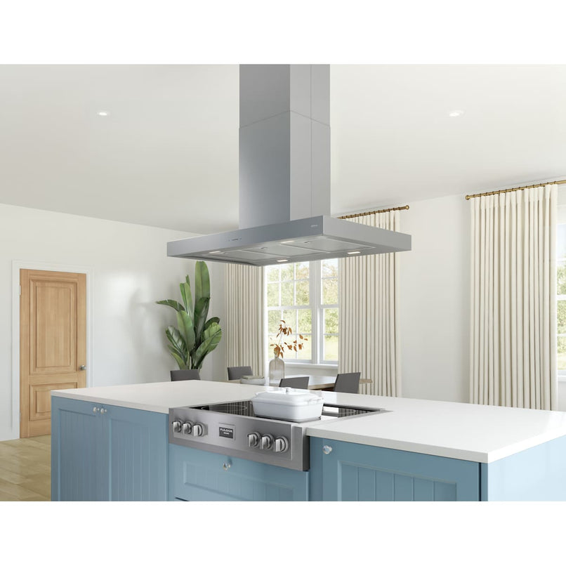 Roma 290 - 600 CFM 42 Inch Wide Island Range Hood with LumiLight LED Lighting - image 2