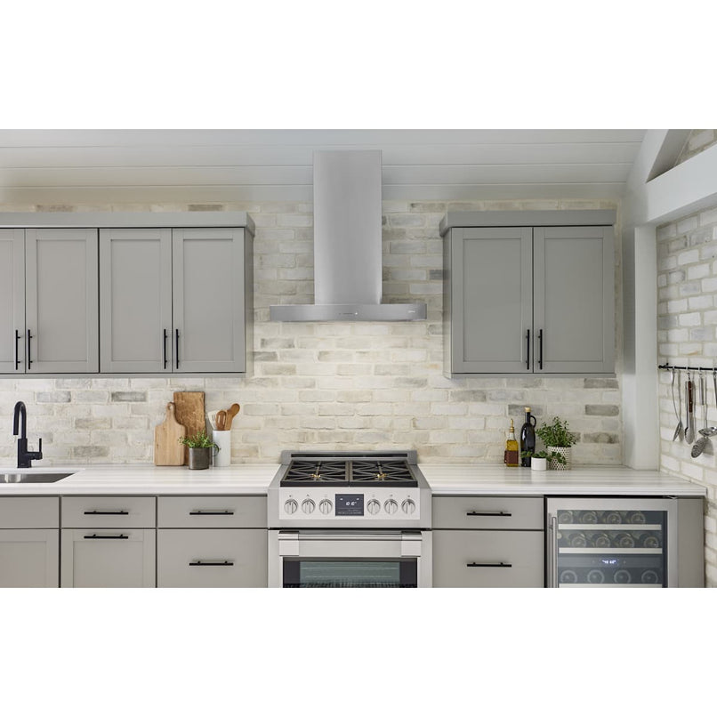 Roma 290 - 600 CFM 36 Inch Wide Wall Mounted Range Hood with LumiLight LED Lighting - image 6