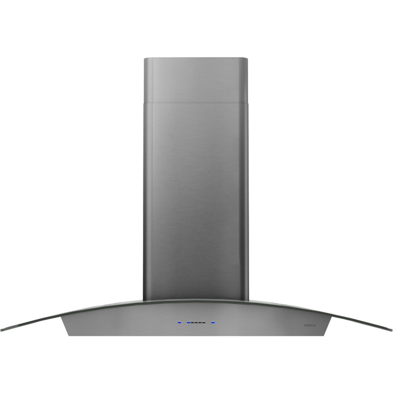 Ravenna 30 in. 600 CFM Wall Mount Range Hood with LED Light in Black Stainless Steel with Gray Glass Canopy - image 1
