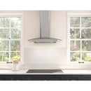 Ravenna 30 in. 600 CFM Wall Mount Range Hood with LED Light in Stainless Steel with Clear Glass Canopy - image 5