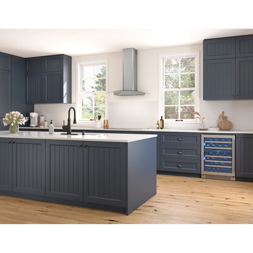 Ravenna 30 in. 600 CFM Wall Mount Range Hood with LED Light in Stainless Steel with Clear Glass Canopy - image 7