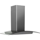 Ravenna 36 in. 600 CFM Wall Mount Range Hood with LED Light in Black Stainless Steel with Gray Glass Canopy - image 3