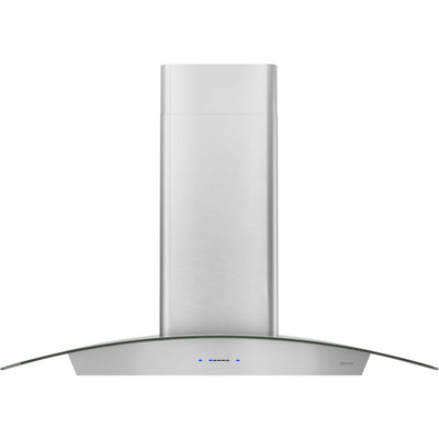 Ravenna 36 in. 600 CFM Wall Mount Range Hood with LED Light in Stainless Steel with Clear Glass Canopy - image 1