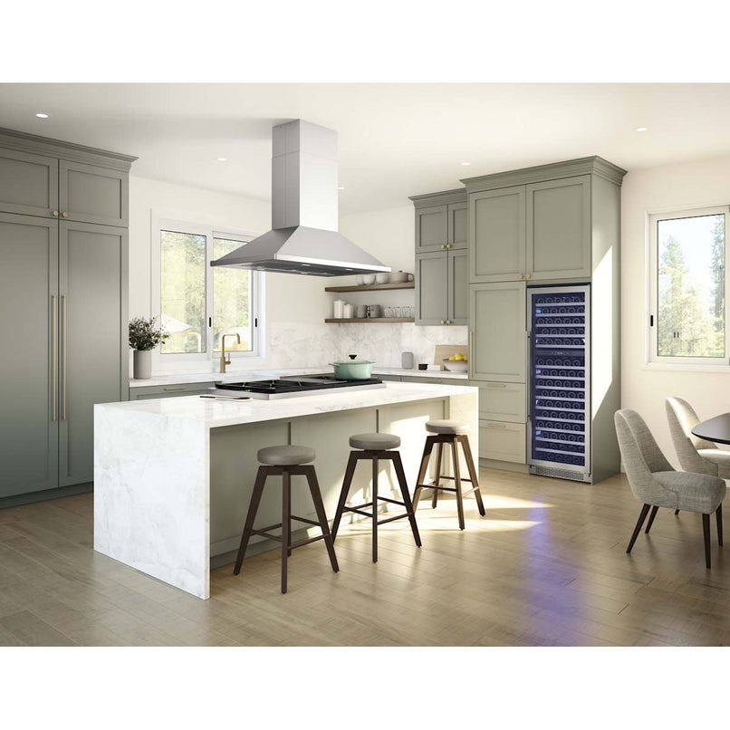 Sienna Pro Island 390 - 1200 CFM 48 Inch Wide Island Range Hood with Airflow Control Technology and ICON Touch Controls - image 6