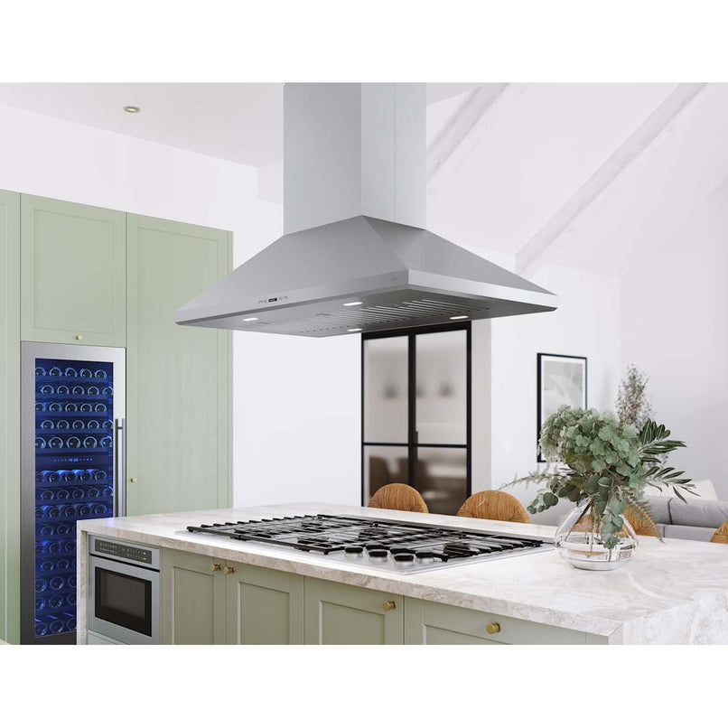 Siena Pro Island 350 - 1200 CFM 48 Inch Wide Island Range Hood - image 3