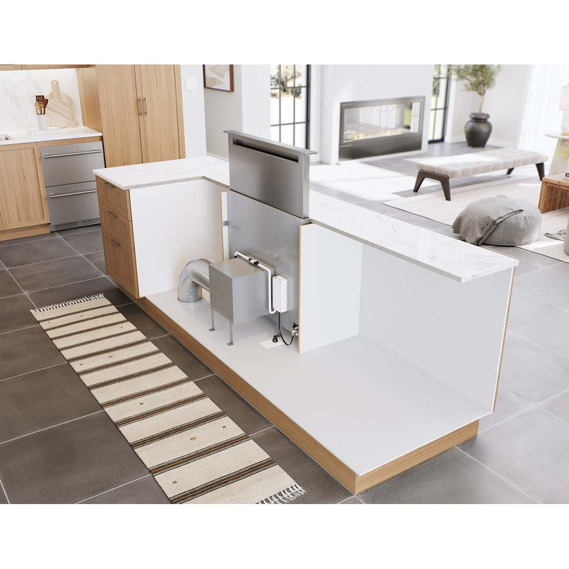 Treviso 200 - 600 CFM 36 Inch Wide Downdraft Range Hood with Airflow Control Technology and 3 Way Ducting - image 8