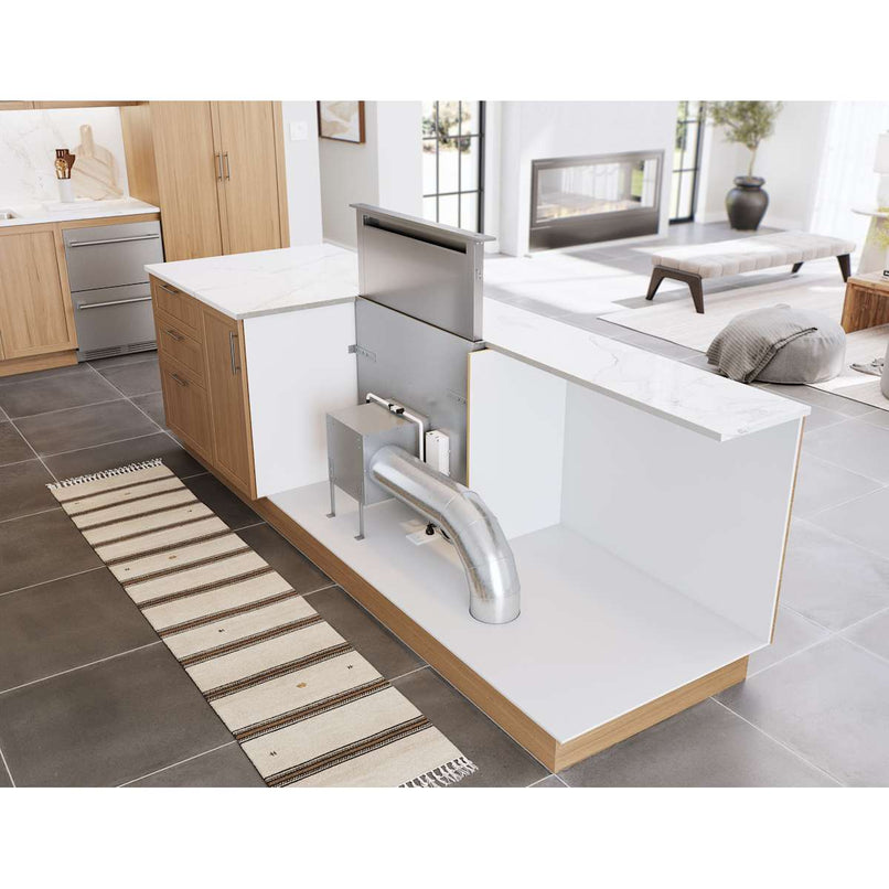 Treviso 200 - 600 CFM 36 Inch Wide Downdraft Range Hood with Airflow Control Technology and 3 Way Ducting - image 9