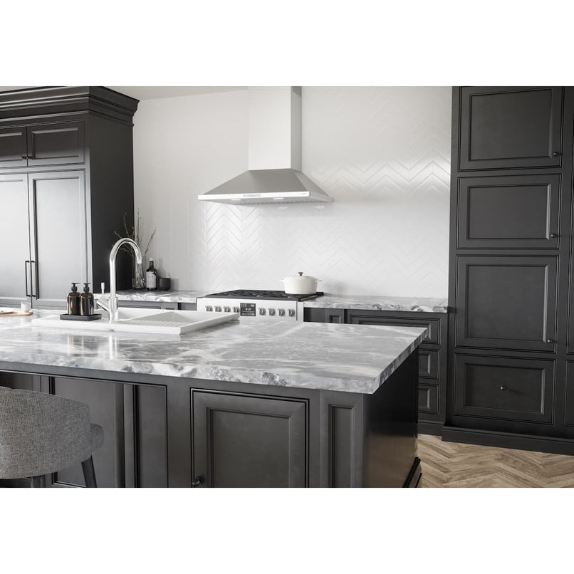 Venezia 290 - 700 CFM 42 Inch Wide Wall Mounted Range Hood with Airflow Control Technology and LumiLight LED Lighting - image 5