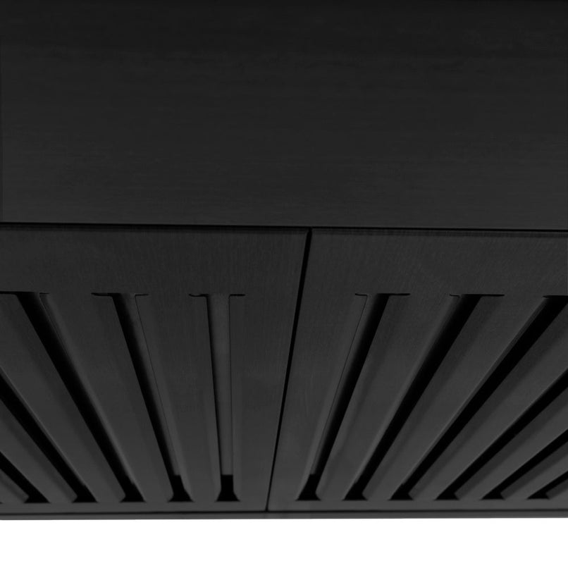ZLINE 48 in. Convertible Vent Wall Mount Range Hood in Black Stainless Steel (BSKBN-48)