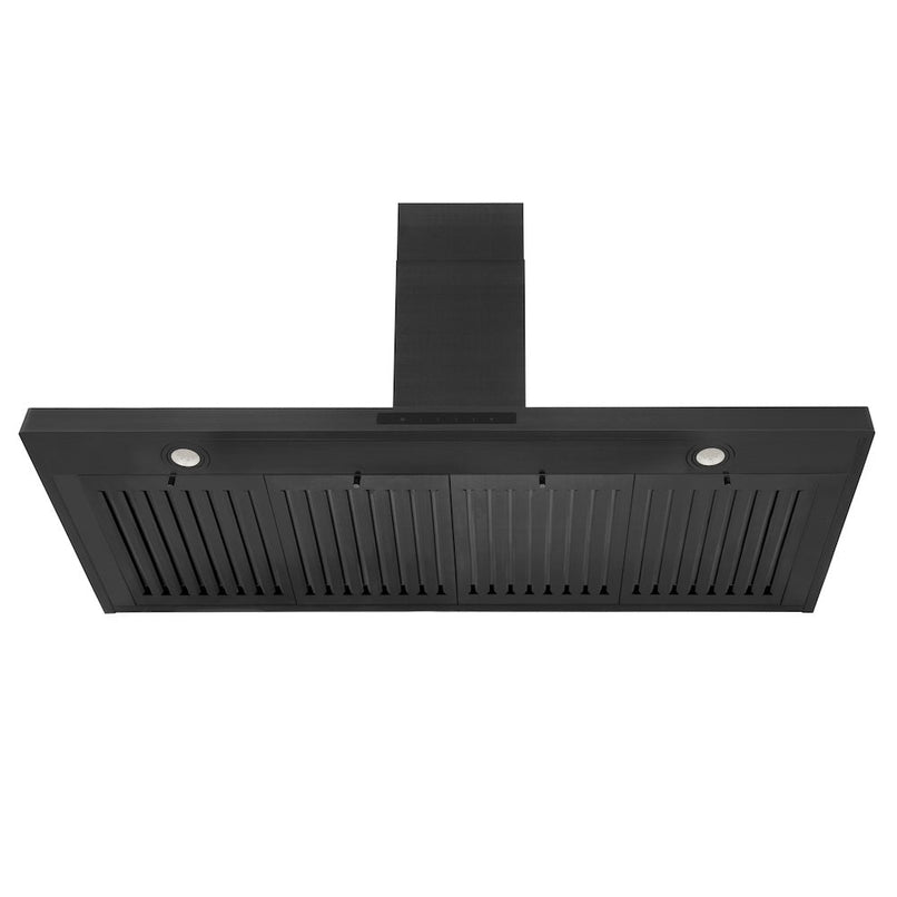 ZLINE 42 in. Convertible Vent Wall Mount Range Hood in Black Stainless Steel (BSKBN-42) under.