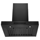 ZLINE 24 in. Convertible Vent Wall Mount Range Hood in Black Stainless Steel (BSKEN-24) front, under.