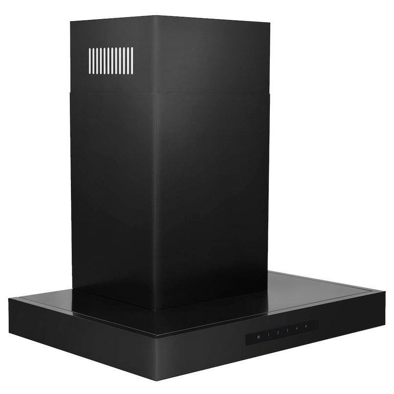 ZLINE 24 in. Convertible Vent Wall Mount Range Hood in Black Stainless Steel (BSKEN-24) side.