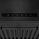 ZLINE 24 in. CrownSound™ Ducted Vent Wall Mount Range Hood in Black Stainless Steel with Built-in Bluetooth Speakers (BSKENCRN-BT-24)