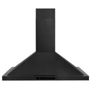 ZLINE 36 in. Convertible Vent Wall Mount Range Hood in Black Stainless Steel (BSKBN-36) front.