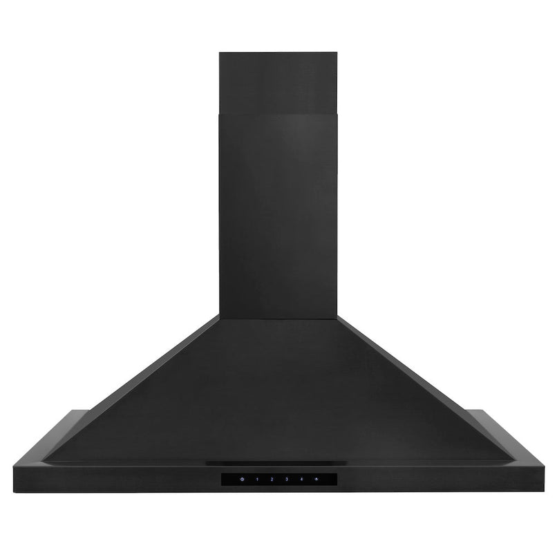 ZLINE 30 in. Convertible Vent Wall Mount Range Hood in Black Stainless Steel (BSKBN-30) front.