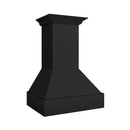 ZLINE 36 in. Wooden Wall Mount Range Hood in Rustic Black Finish (355CC-36) side.