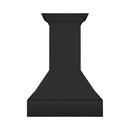 ZLINE 36 in. Wooden Wall Mount Range Hood in Rustic Black Finish (355CC-36) front.