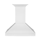 ZLINE 36 in. Wooden Wall Mount Range Hood in Smooth Bright White Finish (KBWW-36) front.