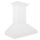 ZLINE 36 in. Wooden Wall Mount Range Hood in Shiplap Bright White Finish (KPWW-36) side.