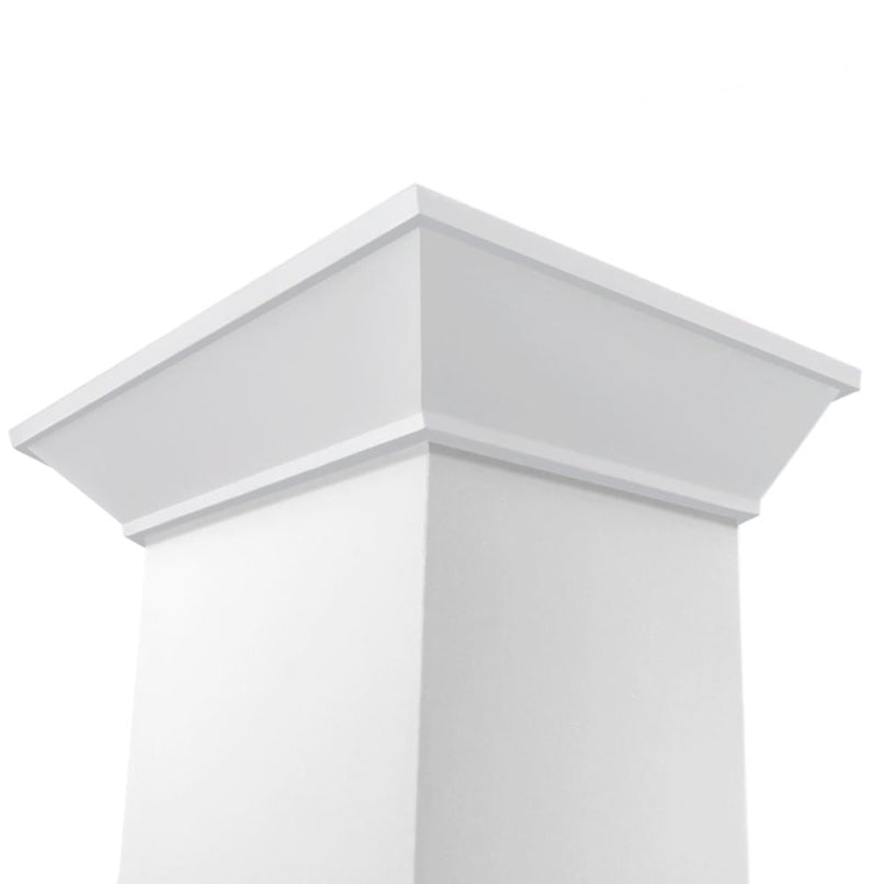 ZLINE 48 in. Wooden Wall Mount Range Hood in Smooth Bright White Finish (KBWW-48)
