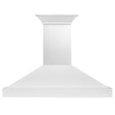 ZLINE 48 in. Wooden Wall Mount Range Hood in Smooth Bright White Finish (KBWW-48) front.
