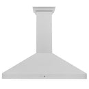 ZLINE 48 in. Ducted Wall Mount Range Hood in Satin Stainless Steel (8KF2S-48) front.