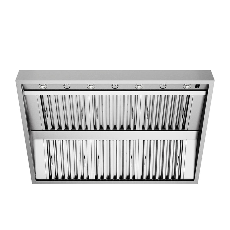ZLINE 48 in. Under Cabinet Outdoor Grill Hood (GOU2-48) front, under.