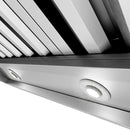 ZLINE 60 in. Under Cabinet Outdoor Grill Hood (GOU2-60) LED light.
