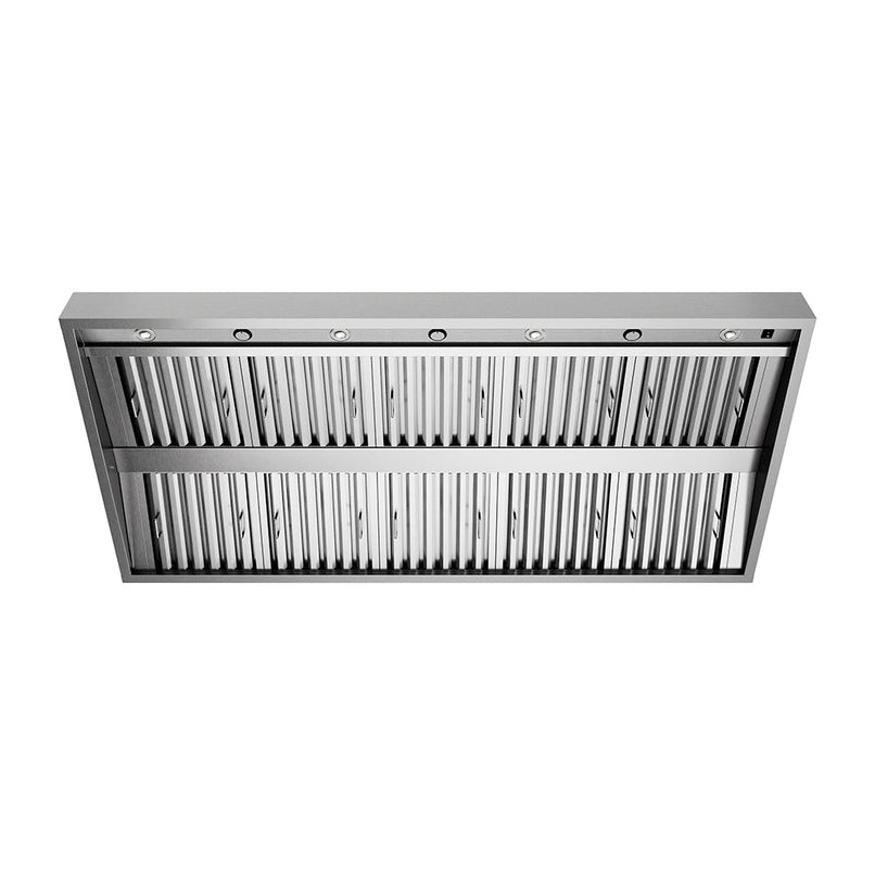 ZLINE 72 in. Under Cabinet Outdoor Grill Hood (GOU2-72) front, under.