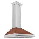ZLINE 36 in. Convertible Stainless Steel Range Hood with Copper Shell and Stainless Steel Handle (KB4STX-C-36)