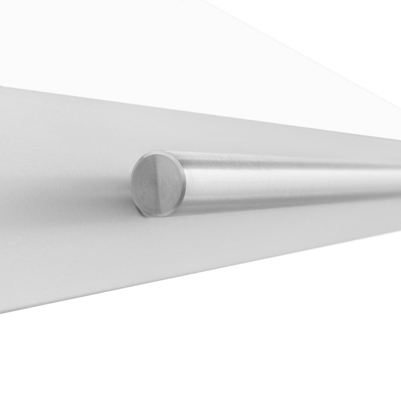 ZLINE 48 in. Convertible Stainless Steel Range Hood with White Matte Shell and Stainless Steel Handle (KB4STX-WM-48)