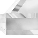 ZLINE 36 in. Designer Series Ducted Wall Mount Range Hood in Satin Stainless Steel with Mirror Accents (655MR-36)