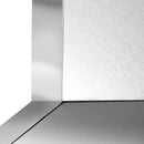 ZLINE 36 in. Designer Series Ducted Wall Mount Range Hood in Satin Stainless Steel with Mirror Accents (655MR-36)