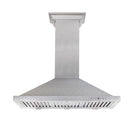 ZLINE 30 in. Designer Series Satin Stainless Steel Convertible Vent Wall Mount Range Hood (8KBS-30) under.