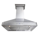 ZLINE 36 in. Ducted Wall Mount Range Hood in Satin Stainless Steel (8KF2S-36) under.