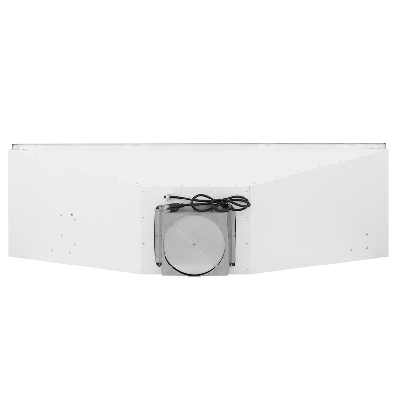 ZLINE 58 in. Ducted Wall Mount Range Hood Insert in Stainless Steel (698-58) top.