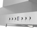 ZLINE 30 in. CrownSound™ Ducted Vent Island Mount Range Hood in Stainless Steel with Built-in Bluetooth Speakers (GL2iCRN-BT-30)