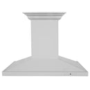 ZLINE 30 in. CrownSound™ Ducted Vent Island Mount Range Hood in Stainless Steel with Built-in Bluetooth Speakers (GL2iCRN-BT-30) front.
