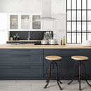 ZLINE 30 in. Alpine Series Convertible Island Mount Range Hood in Stainless Steel and Glass (ALP70IS-30) in a luxury kitchen.