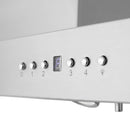 ZLINE 48 in. CrownSound™ Ducted Vent Island Mount Range Hood in Stainless Steel with Built-in Bluetooth Speakers (KE2iCRN-BT-48)