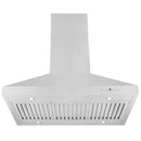 ZLINE 30 in. Convertible Island Mount Range Hood in Stainless Steel (KL3i-30) front, under.