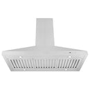 ZLINE 48 in. Convertible Island Mount Range Hood in Stainless Steel (KL3i-48) front, under.