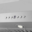 ZLINE 48 in. Convertible Island Mount Range Hood in Stainless Steel (KL3i-48) built-in lighting.