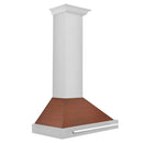 ZLINE 30 in. Convertible Stainless Steel Range Hood with Copper Shell and Stainless Steel Handle (KB4STX-C-30) side.